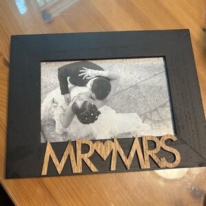 Mr & Mrs Black Picture Frame
